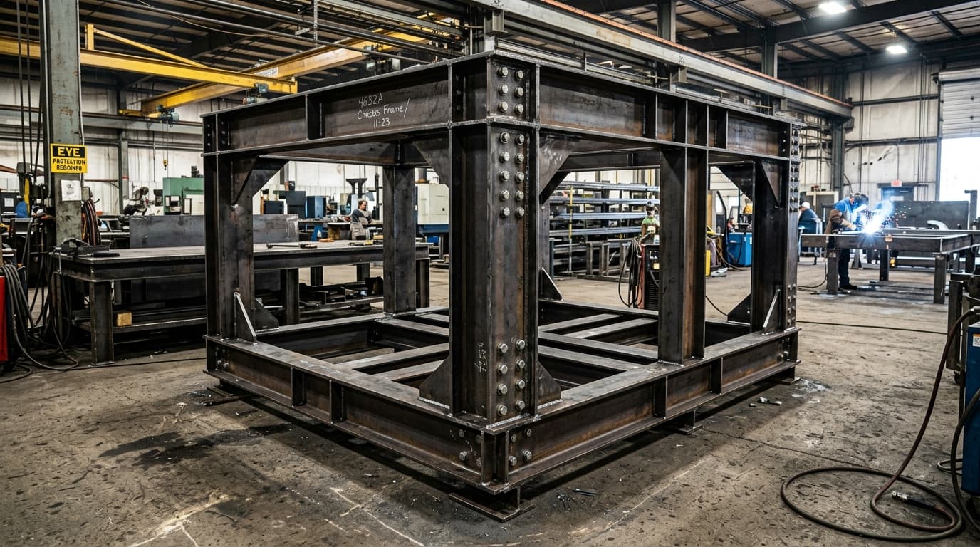 Rigid Fabricated Machine Base Chassis